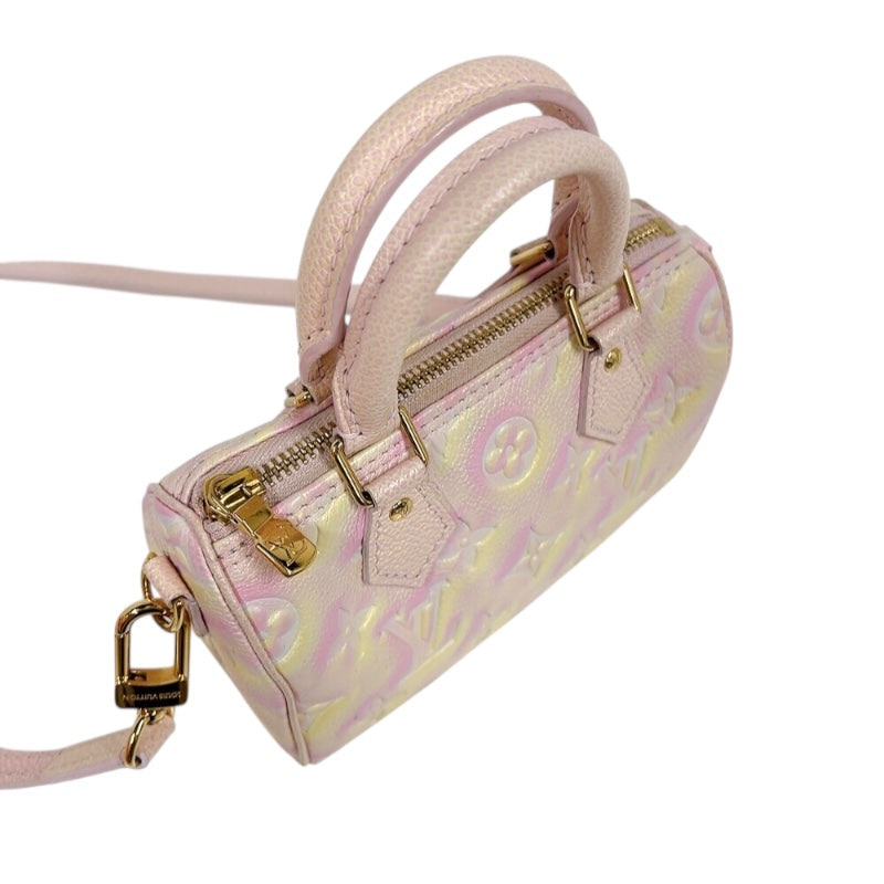 ルイ・ヴィトン LOUIS VUITTON ナノ・スピーディー M81508 ピンク