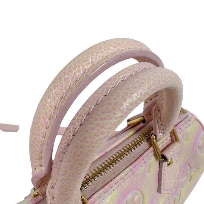 ルイ・ヴィトン LOUIS VUITTON ナノ・スピーディー M81508 ピンク