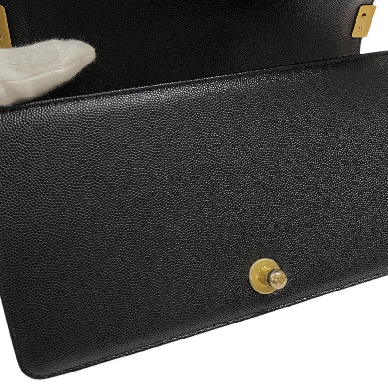 シャネル CHANEL ボーイシャネル25 A67086 ブラック ゴールド金具 キャビアスキン レディース ショルダーバッグ シャネル CHANEL ボーイシャネル25 A67086 ブラック ゴールド金具