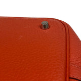 エルメス HERMES ピコタンロックMM □R刻 ルージュピヴォワンヌ シルバー金具 トリヨンクレマンス レディース ハンドバッグ