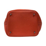 エルメス HERMES ピコタンロックMM □R刻 ルージュピヴォワンヌ シルバー金具 トリヨンクレマンス レディース ハンドバッグ