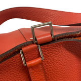 エルメス HERMES ピコタンロックMM □R刻 ルージュピヴォワンヌ シルバー金具 トリヨンクレマンス レディース ハンドバッグ