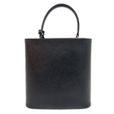プラダ PRADA パニエ 1BA212 ブラック　ゴールド金具 サフィアーノレザー レディース ショルダーバッグ