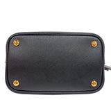 プラダ PRADA パニエ 1BA212 ブラック　ゴールド金具 サフィアーノレザー レディース ショルダーバッグ