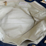 シャネル CHANEL ドーヴィル チェーントートMM A67001 17番台 インディゴ ゴールド金具 デニム レディース トートバッグ