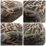 フェンディ FENDI ズッカマンマバケットバッグ ブラウン ジャガードキャンバス/レザー レディース ショルダーバッグ