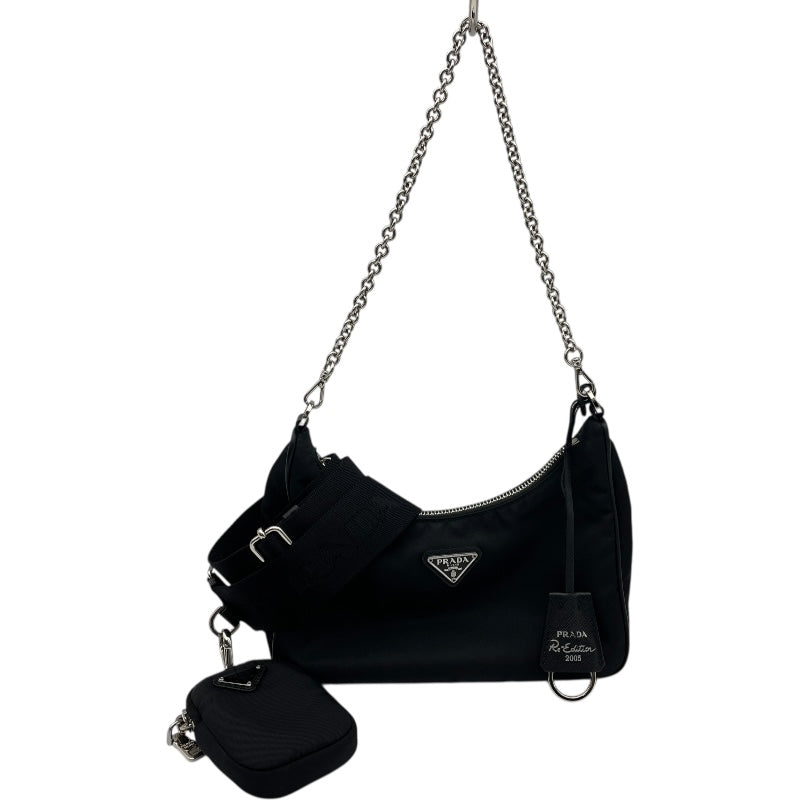 プラダ PRADA Re‐Edition 2005バッグ 1BH204 ブラック/SV金具 ナイロン