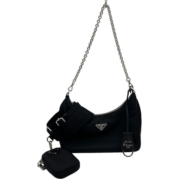 プラダ PRADA Re‐Edition 2005バッグ 1BH204 ブラック/SV金具 ナイロン