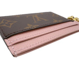 ルイ・ヴィトン LOUIS VUITTON ポルト カルト･LV チャーム M82739 ブラウン　ゴールド金具 モノグラム レディース カードケース