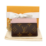 ルイ・ヴィトン LOUIS VUITTON ポルト カルト･LV チャーム M82739 ブラウン　ゴールド金具 モノグラム レディース カードケース