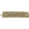 シャネル CHANEL CHANELロゴバレッタ ゴールド メタル・ストラス レディース バレッタ