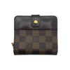 ルイ・ヴィトン LOUIS VUITTON コンパクト・ジップ N61668 ダミエ ダミエ ユニセックス 二つ折り財布