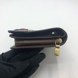 ルイ・ヴィトン LOUIS VUITTON コンパクト・ジップ N61668 ダミエ ダミエ ユニセックス 二つ折り財布