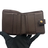 ルイ・ヴィトン LOUIS VUITTON コンパクト・ジップ N61668 ダミエ ダミエ ユニセックス 二つ折り財布