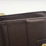 ルイ・ヴィトン LOUIS VUITTON コンパクト・ジップ N61668 ダミエ ダミエ ユニセックス 二つ折り財布