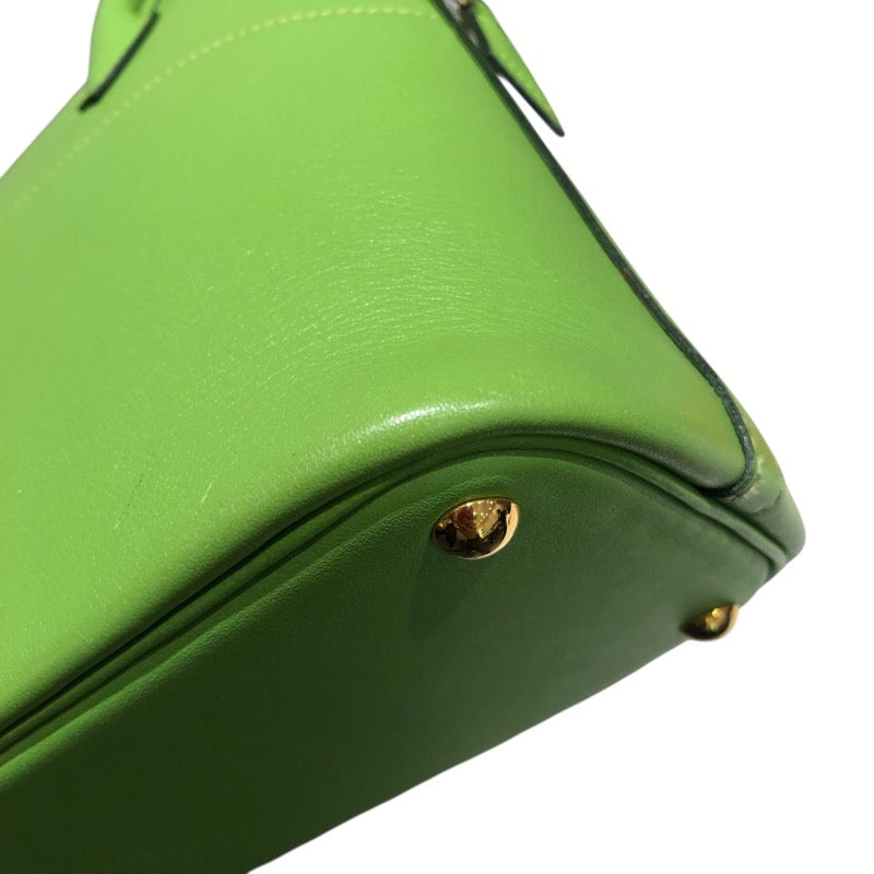 エルメス HERMES ボリード27 □C刻 アップルグリーン GD金具 ガリバー
