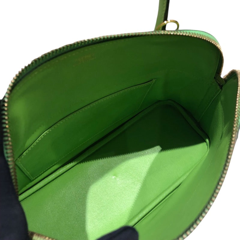 エルメス HERMES ボリード27 □C刻 アップルグリーン GD金具 ガリバー