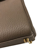 エルメス HERMES ケリー25 K刻 エトゥープ ゴールド金具 トゴ レディース ハンドバッグ