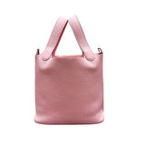 エルメス HERMES ピコタンロックPM W刻印 ローズサクラ×SV金具 トリヨンクレマンス レディース ハンドバッグ