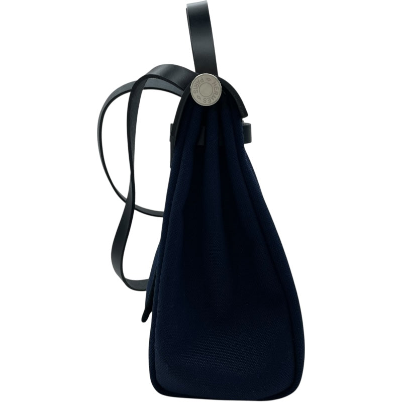 エルメス HERMES エールバッグジップPM B刻 ネイビー・ブラック SV金具