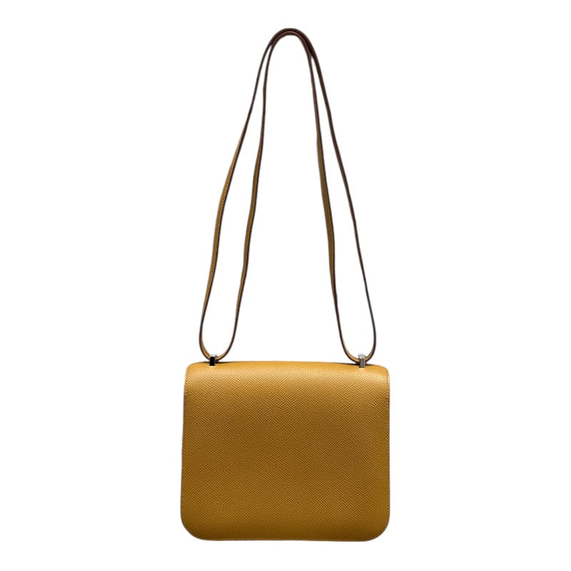 エルメス HERMES ショルダーバッグ コンスタンス3 ミニ ヴォーエプソン ゴールド ゴールド金具 茶 Z刻印(2021年製) 【保存袋】【中古】 HERMES（エルメス） ショルダーバッグ コンスタンス3 ミニ B刻印