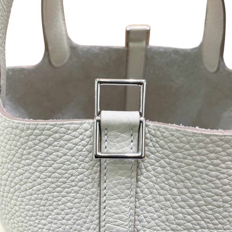 エルメス HERMES ピコタンロックPM K刻印 クレ シルバー金具 トリヨン 