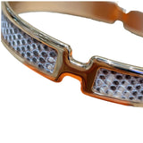 エルメス HERMES オランプバングル ピンク/ゴールド メタル/PG ジュエリー