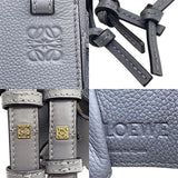 ロエベ LOEWE ハンモック ドローストリングミニ A538V07X15 グレー×GD金具 ペプルカーフ レディース ショルダーバッグ