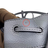 ロエベ LOEWE ハンモック ドローストリングミニ A538V07X15 グレー×GD金具 ペプルカーフ レディース ショルダーバッグ