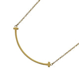 ティファニー TIFFANY＆CO Tスマイルスモールネックレス ゴールド Au750 ジュエリー