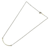 ティファニー TIFFANY＆CO Tスマイルスモールネックレス ゴールド Au750 ジュエリー