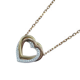 カルティエ Cartier トリニティハートネックレス ゴールドxピンクゴールドxホワイトゴールド Au750 ジュエリー