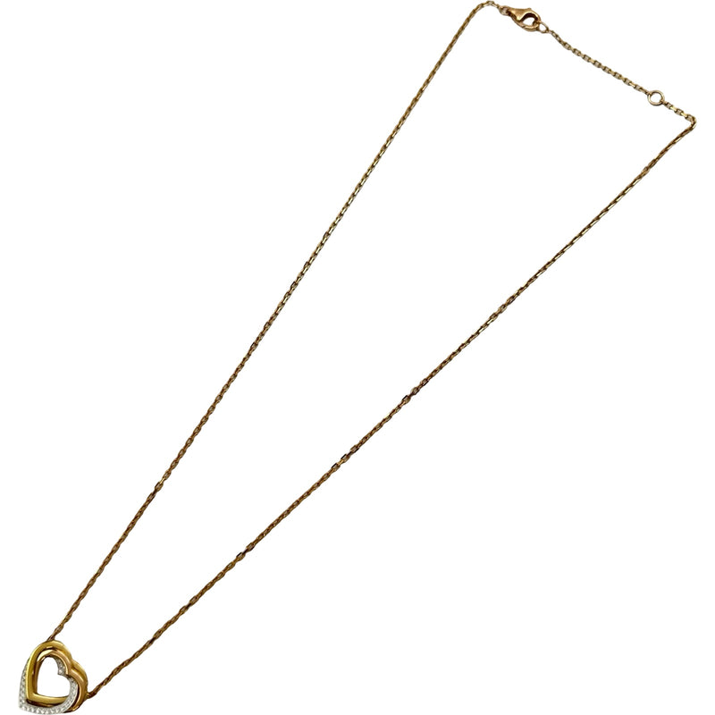 カルティエ Cartier トリニティハートネックレス ゴールド/ピンク