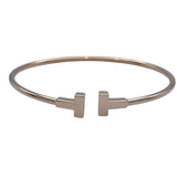 ティファニー TIFFANY＆CO Tワイヤーブレス ピンクゴールド Au750 ジュエリー