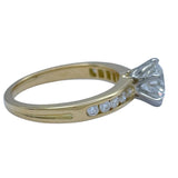 ティファニー TIFFANY＆CO チャネルセッティングダイヤリング ゴールドxプラチナ Pt950/750 ジュエリー