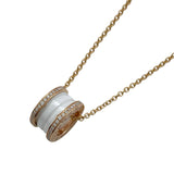 ブルガリ BVLGARI ビーゼロワンネックレス ピンクゴールド Au750 ジュエリー