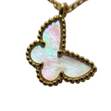 ヴァンクリーフ＆アーペル Van Cleef & Arpels スウィートアルハンブラパピヨンネックレス ゴールド Au750 マザー ジュエリー