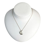 ティファニー TIFFANY＆CO ｸﾚｾﾝﾄﾑｰﾝﾈｯｸﾚｽ シルバー SV925 アクセサリー