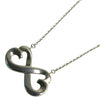 ティファニー TIFFANY＆CO ﾀﾞﾌﾞﾙﾗﾋﾞﾝｸﾞﾊｰﾄﾈｯｸﾚｽ シルバー SV925 アクセサリー