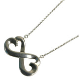 ティファニー TIFFANY＆CO ﾀﾞﾌﾞﾙﾗﾋﾞﾝｸﾞﾊｰﾄﾈｯｸﾚｽ シルバー SV925 アクセサリー