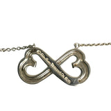 ティファニー TIFFANY＆CO ﾀﾞﾌﾞﾙﾗﾋﾞﾝｸﾞﾊｰﾄﾈｯｸﾚｽ シルバー SV925 アクセサリー