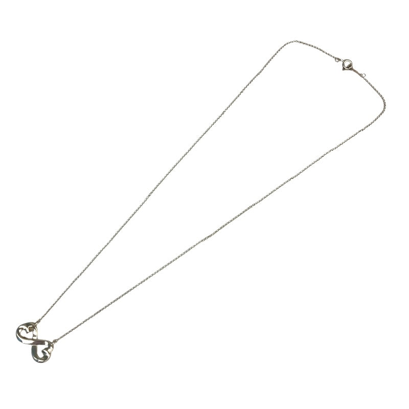 ティファニー TIFFANY＆CO ﾀﾞﾌﾞﾙﾗﾋﾞﾝｸﾞﾊｰﾄﾈｯｸﾚｽ シルバー SV925