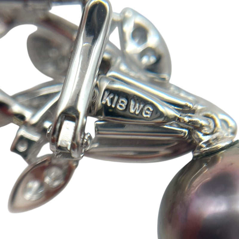 タサキ TASAKI ブローチ ホワイトゴールド K18WG/パール/ダイヤモンド