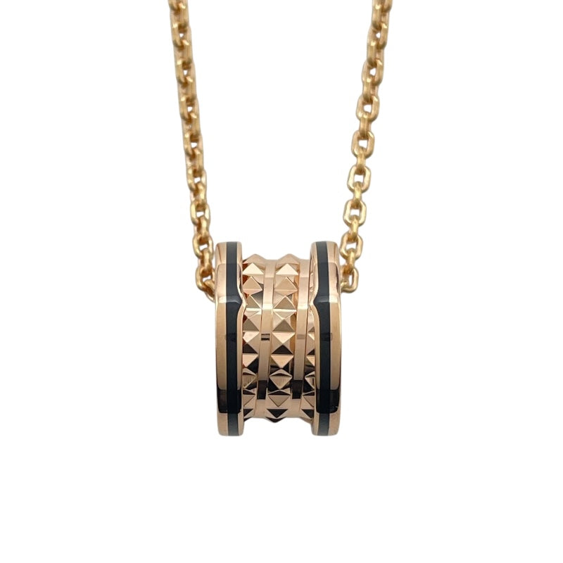 ブルガリ BVLGARI ビーゼロワンロックネックレス ピンクゴールド Au750