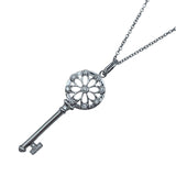ティファニー TIFFANY＆CO フローラルキーネックレス ホワイトゴールド Au750 ジュエリー