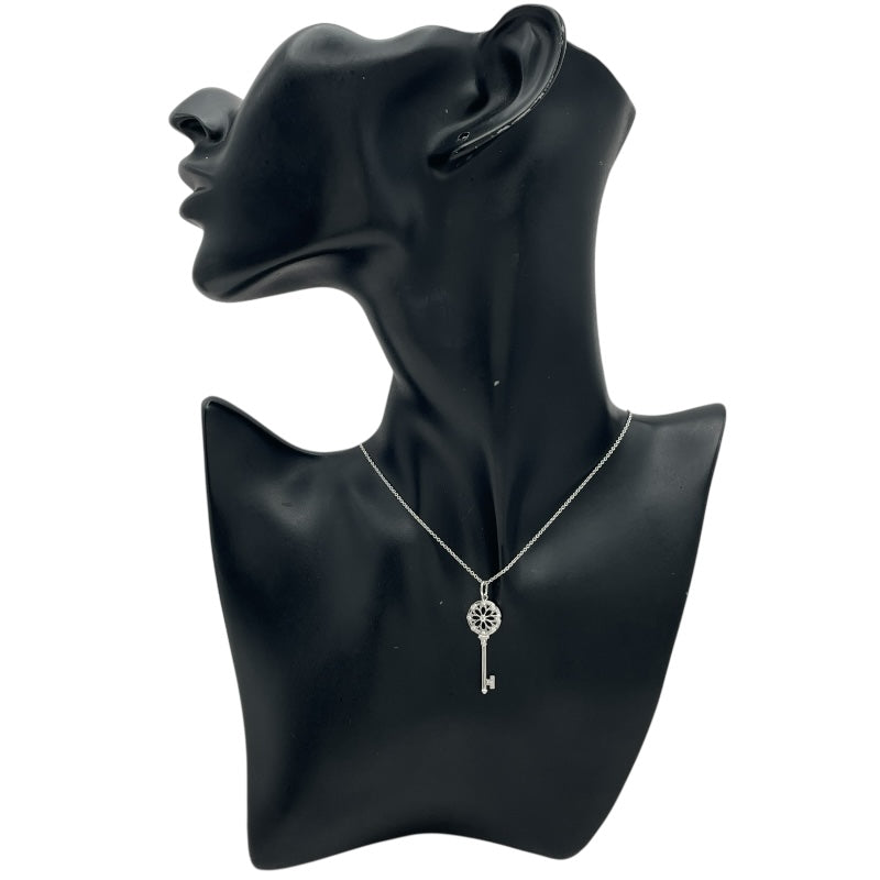ティファニー TIFFANY＆CO フローラルキーネックレス ホワイトゴールド