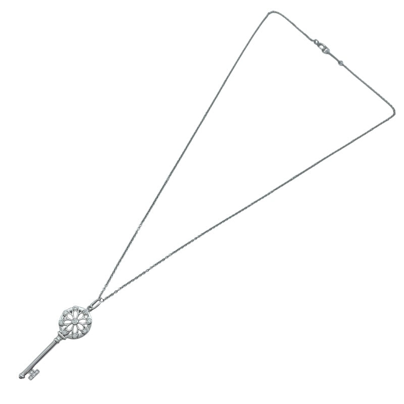 ティファニー TIFFANY＆CO フローラルキーネックレス ホワイトゴールド