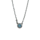 ティファニー TIFFANY＆CO バイザヤードネックレス シルバー 925 アクアマリン ジュエリー