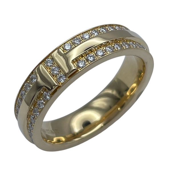 ティファニー TIFFANY＆CO Tナローリング ゴールド Au750 ジュエリー