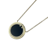 ティファニー TIFFANY＆CO T TWOネックレス K18YG オニキス ダイヤモンド ジュエリー